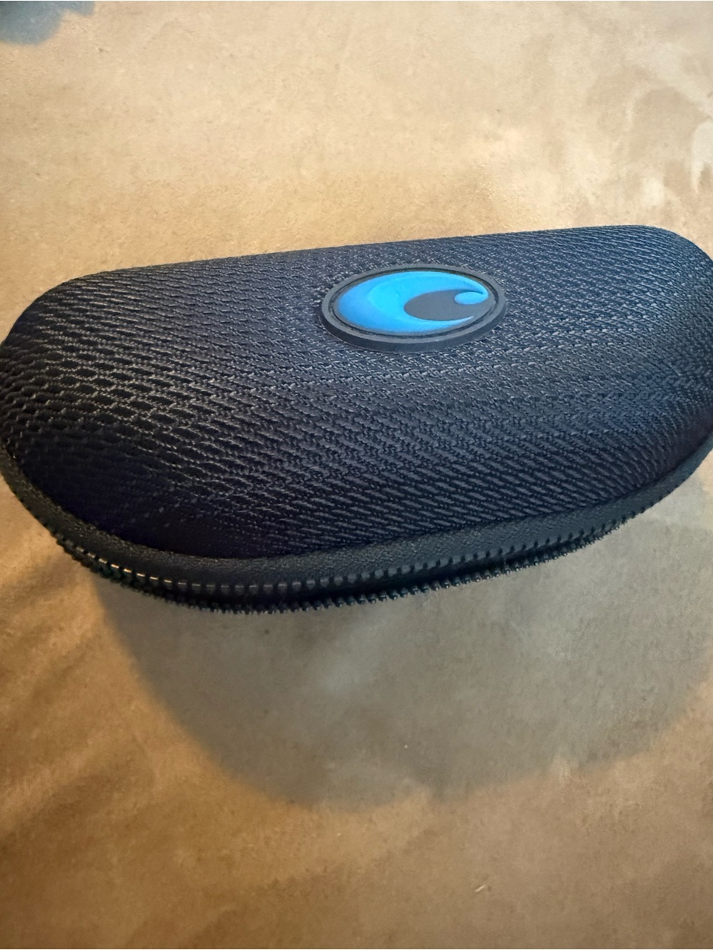 Costa Black Sunglasses Case with Blue Logo Pull